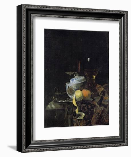 Still Life with Chinese Porcelain Box, 1662-Willem Kalf-Framed Giclee Print