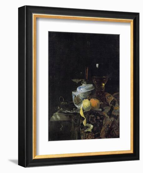 Still Life with Chinese Porcelain Box, 1662-Willem Kalf-Framed Giclee Print