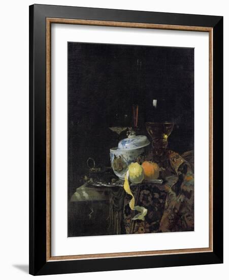 Still Life with Chinese Porcelain Box, 1662-Willem Kalf-Framed Giclee Print