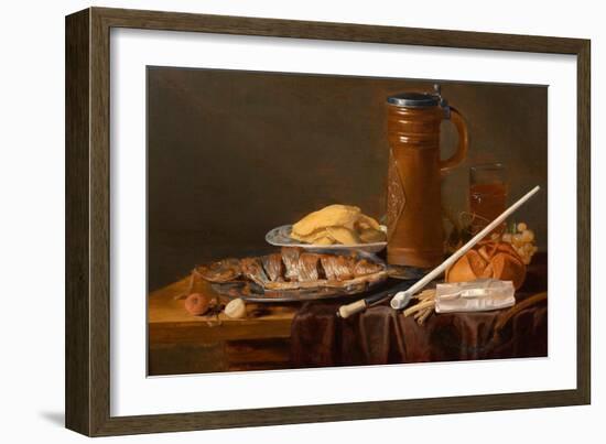 Still Life with Clay Pipe Par Peeters, Clara (1594-1658), C.1630 - Oil on Wood, 48,5X66,5 - Private-Clara Peeters-Framed Giclee Print