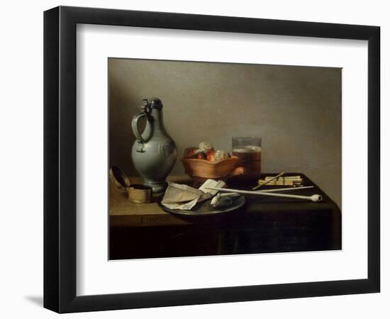 Still Life with Clay Pipes, 1636-Pieter Claesz-Framed Giclee Print