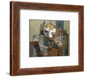Still Life with Compote and Glass, Winter 1914-16-Pablo Picasso-Framed Art Print