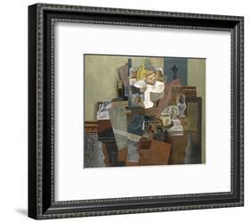 Still Life with Compote and Glass, Winter 1914-16-Pablo Picasso-Framed Art Print