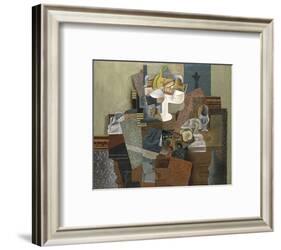 Still Life with Compote and Glass, Winter 1914-16-Pablo Picasso-Framed Art Print