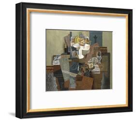 Still Life with Compote and Glass, Winter 1914-16-Pablo Picasso-Framed Art Print