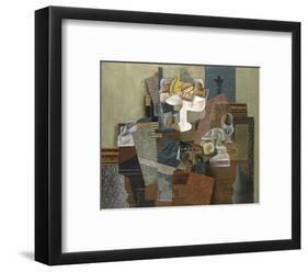 Still Life with Compote and Glass, Winter 1914-16-Pablo Picasso-Framed Art Print