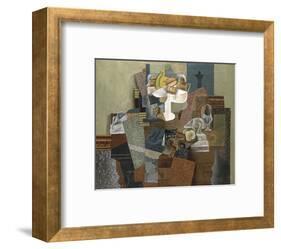Still Life with Compote and Glass, Winter 1914-16-Pablo Picasso-Framed Art Print
