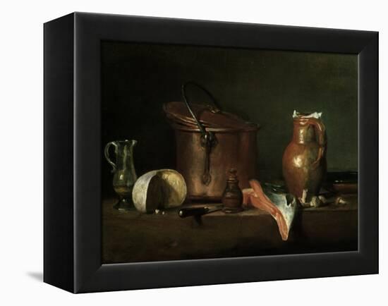 Still-Life With Copper Pot-Jean-Baptiste Simeon Chardin-Framed Premier Image Canvas