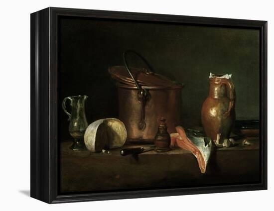 Still-Life With Copper Pot-Jean-Baptiste Simeon Chardin-Framed Premier Image Canvas