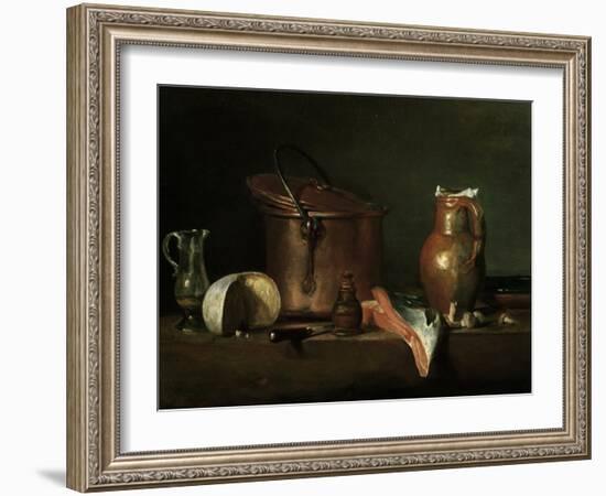 Still-Life With Copper Pot-Jean-Baptiste Simeon Chardin-Framed Giclee Print