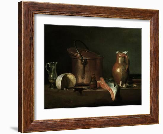 Still-Life With Copper Pot-Jean-Baptiste Simeon Chardin-Framed Giclee Print