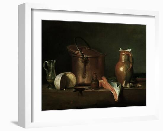 Still-Life With Copper Pot-Jean-Baptiste Simeon Chardin-Framed Giclee Print