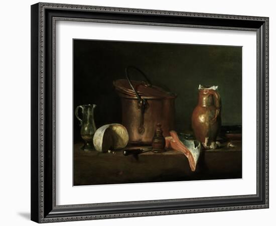 Still-Life With Copper Pot-Jean-Baptiste Simeon Chardin-Framed Giclee Print