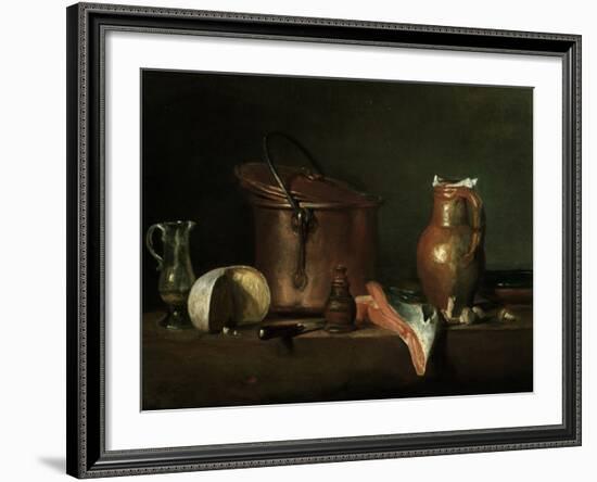 Still-Life With Copper Pot-Jean-Baptiste Simeon Chardin-Framed Giclee Print