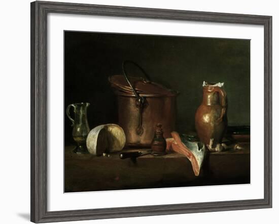 Still-Life With Copper Pot-Jean-Baptiste Simeon Chardin-Framed Giclee Print