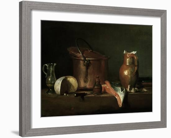 Still-Life With Copper Pot-Jean-Baptiste Simeon Chardin-Framed Giclee Print