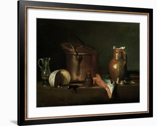 Still-Life With Copper Pot-Jean-Baptiste Simeon Chardin-Framed Giclee Print