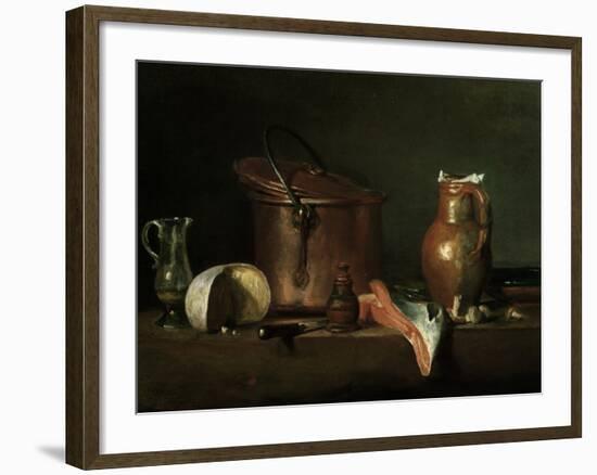 Still-Life With Copper Pot-Jean-Baptiste Simeon Chardin-Framed Giclee Print