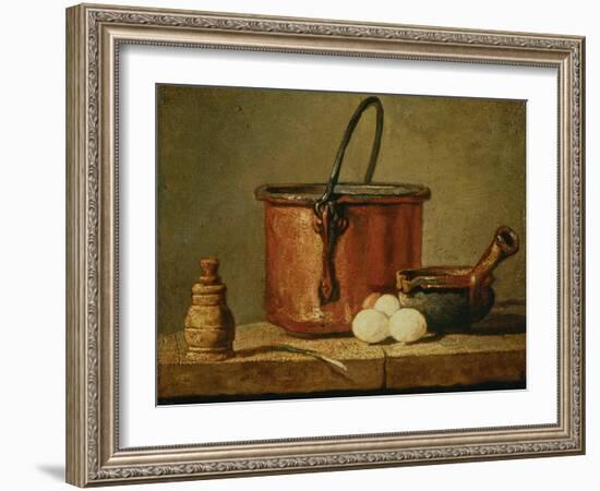 Still Life with Copper Vessel-Jean-Baptiste Simeon Chardin-Framed Giclee Print