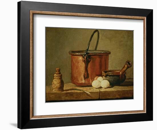 Still Life with Copper Vessel-Jean-Baptiste Simeon Chardin-Framed Premium Giclee Print