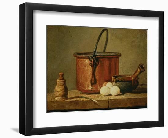 Still Life with Copper Vessel-Jean-Baptiste Simeon Chardin-Framed Giclee Print