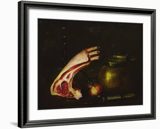 Still Life with Cutlets-Antoine Vollon-Framed Giclee Print