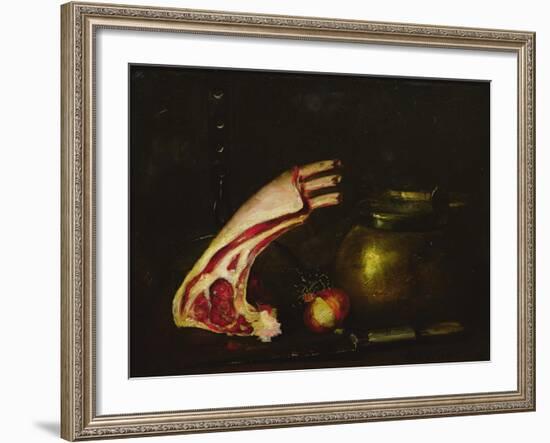 Still Life with Cutlets-Antoine Vollon-Framed Giclee Print