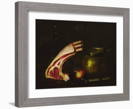 Still Life with Cutlets-Antoine Vollon-Framed Giclee Print