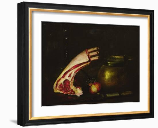 Still Life with Cutlets-Antoine Vollon-Framed Giclee Print