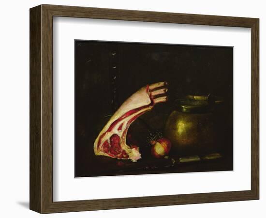 Still Life with Cutlets-Antoine Vollon-Framed Giclee Print