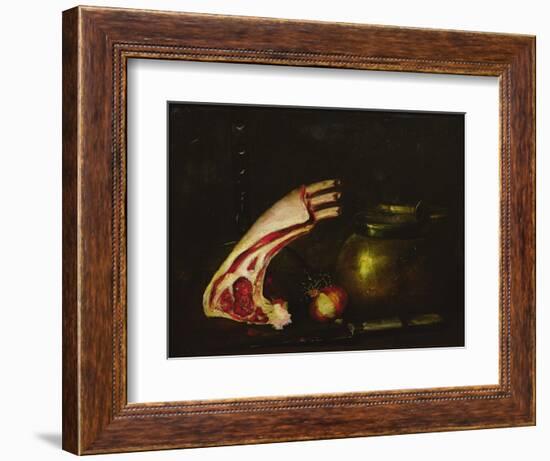 Still Life with Cutlets-Antoine Vollon-Framed Giclee Print