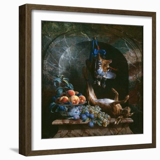 Still Life with Dead Game in a Marble Niche, 1706 (Oil on Canvas)-Alexandre-Francois Desportes-Framed Giclee Print