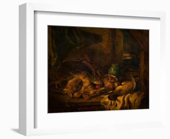 Still Life with Dead Rabbits (Oil on Canvas)-William Duffield-Framed Giclee Print