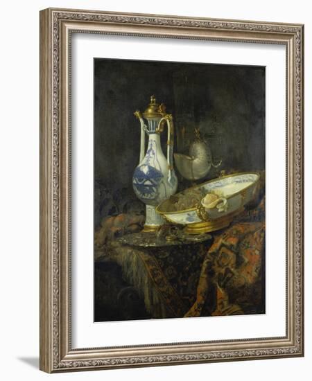 Still Life with Delft Vase and Bowl-Willem Kalf-Framed Giclee Print