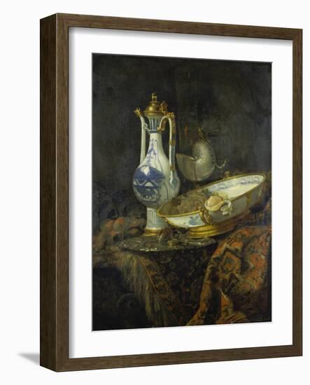 Still Life with Delft Vase and Bowl-Willem Kalf-Framed Giclee Print