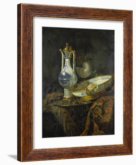 Still Life with Delft Vase and Bowl-Willem Kalf-Framed Giclee Print