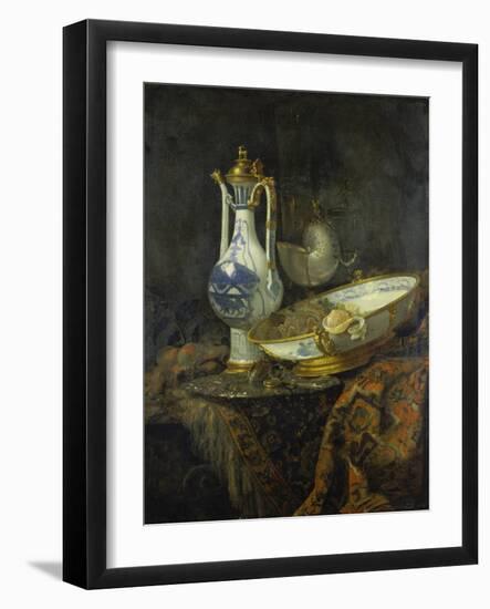 Still Life with Delft Vase and Bowl-Willem Kalf-Framed Giclee Print