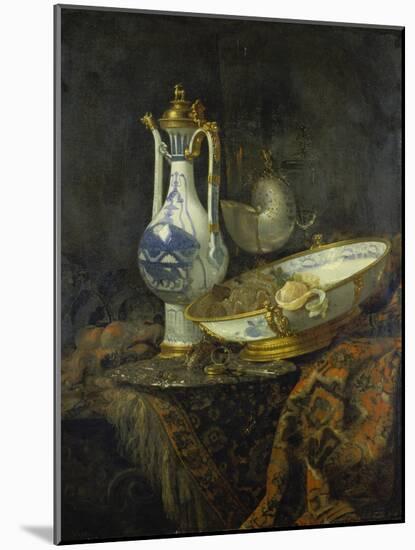 Still Life with Delft Vase and Bowl-Willem Kalf-Mounted Giclee Print