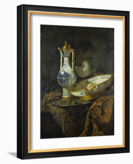 Still Life with Delft Vase and Bowl-Willem Kalf-Framed Giclee Print