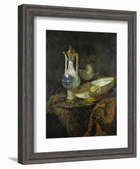 Still Life with Delft Vase and Bowl-Willem Kalf-Framed Giclee Print