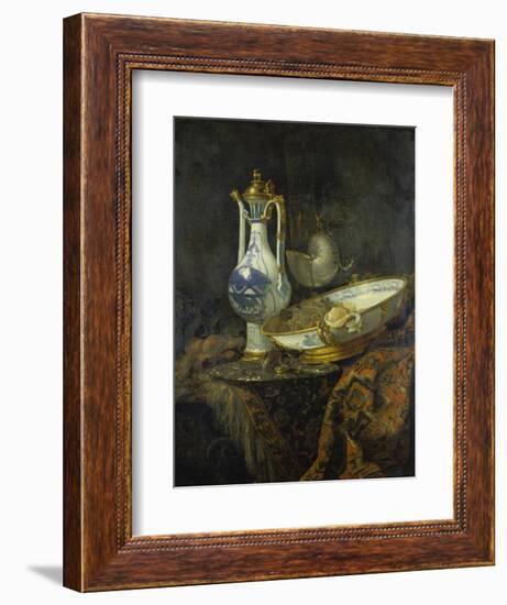 Still Life with Delft Vase and Bowl-Willem Kalf-Framed Giclee Print