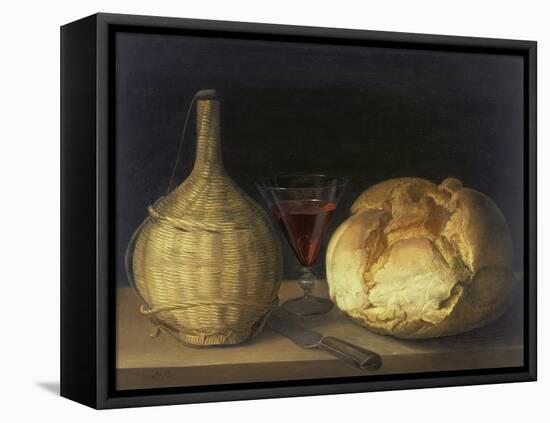 Still Life with Demijohn, Goblet and Bread, 1630-35-Sebastiano del Piombo-Framed Premier Image Canvas