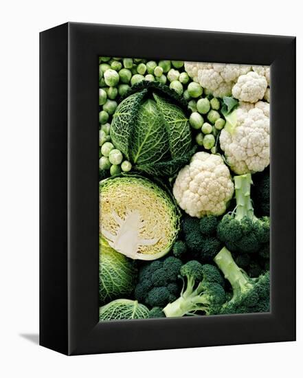 Still Life with Different Types of Cabbages-Peter Howard Smith-Framed Premier Image Canvas