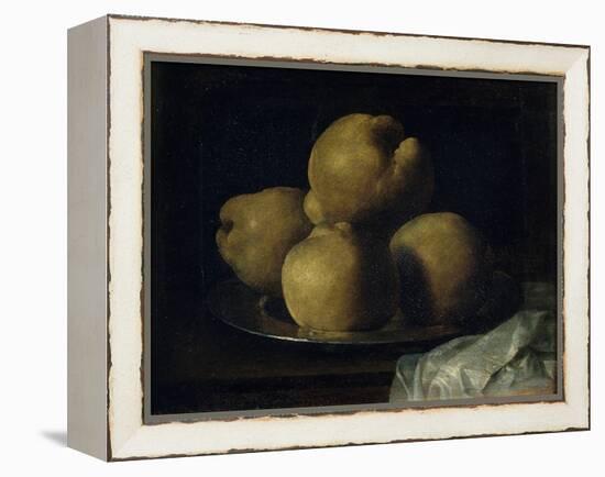 Still Life with Dish of Quince-Francisco de Zurbarán-Framed Premier Image Canvas