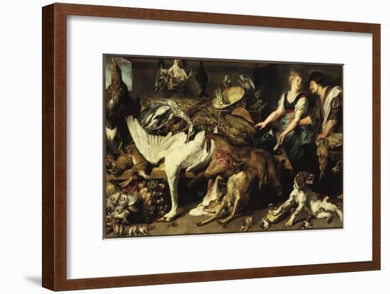 Still-Life With Dogs and Puppies-Frans Snyders-Framed Giclee Print