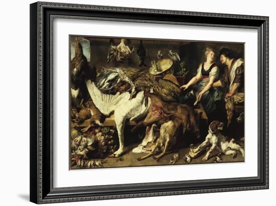 Still-Life With Dogs and Puppies-Frans Snyders-Framed Giclee Print