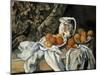Still Life with Drapery, C1895-Paul Cézanne-Mounted Giclee Print