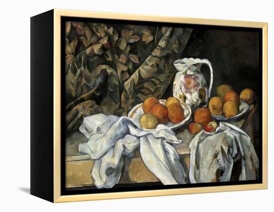 Still Life with Drapery, C1895-Paul Cézanne-Framed Premier Image Canvas