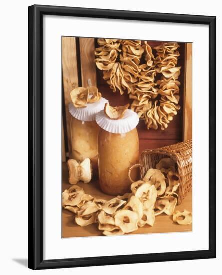 Still Life with Dried Apple Rings and Apple Compote-Beata Polatynska-Framed Photographic Print