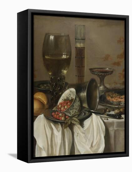Still Life with Drinking Vessels. 1649-Pieter Claesz-Framed Premier Image Canvas
